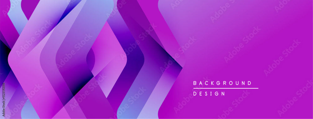 Aufkleber abstract geometric layers create vibrant purple gradient. modern design element for backgrounds, ban