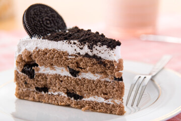 chocolate cake on a plate