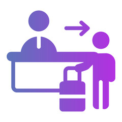 Obraz premium check out Gradient icon