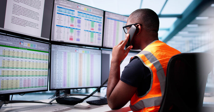 Urgent Police Dispatch: Young African American Man Monitors Emergency