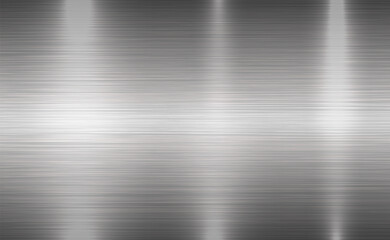 Vector grey metallic tones background. Abstract gradient bright and shiny light reflection brushed steel metal texture. Illustration for background, backdrop, web, wallpaper, print and design artwork.