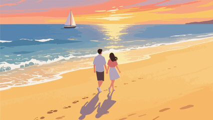 Obraz premium Valentine's Day poster background, vector image