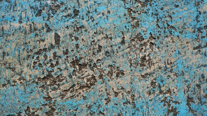 Abstract photo background with grunge texture in blue and cement floor.