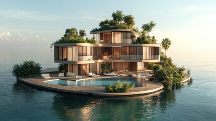 Obraz premium Luxurious island home