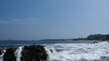 日本、千葉、犬吠埼灯台、灯台、九十九里、銚子、犬吠埼、展望台、銚子半島、海、白亜の灯台、観光スポット、青空