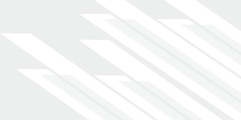 White geometric abstract background overlap layer on bright space with diagonal shapes decoration. Modern graphic design element technology style concept for banner, flyer, card, or brochure cover