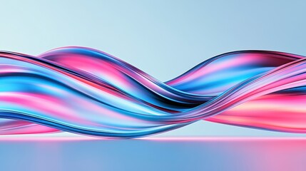 Obraz premium abstract blue pink light line curve. cut out.