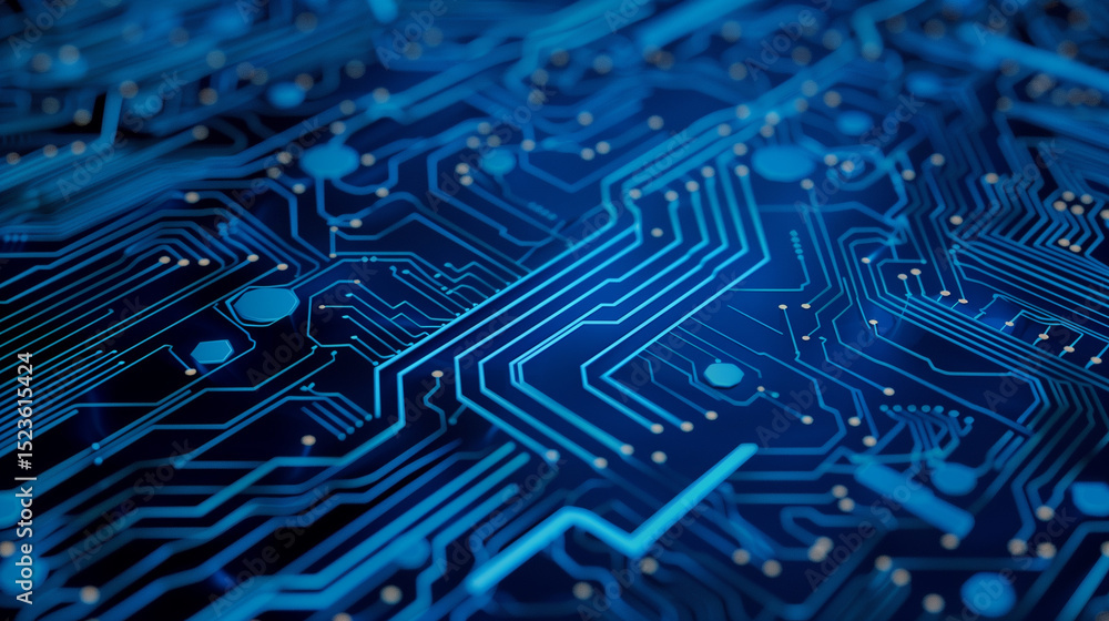 Poster abstract digital background with technology circuit board texture. futuristic digital electric tech 
