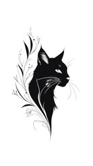 Obraz premium vector illustration of a cat