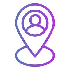 location Gradient icon