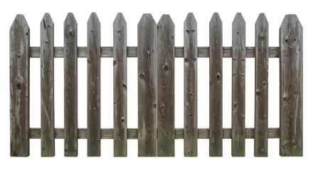 Rustic Wooden Fence / Weathered Picket Fence