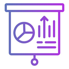 presentations Gradient icon