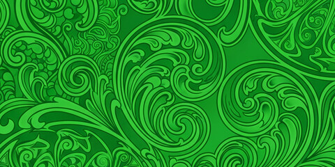 green floral background