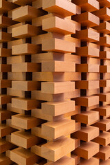 stacks of wooden pallets