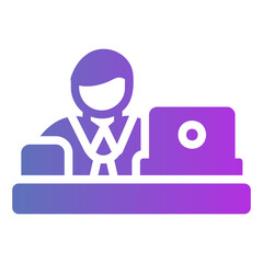 secretary Gradient icon