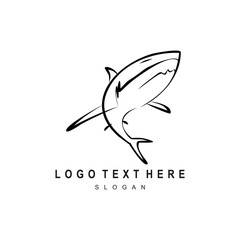 Shark line art  Logo