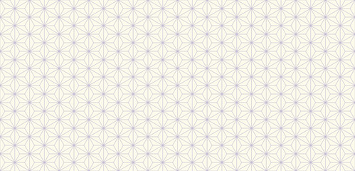 シームレスパターン素材：日本の伝統的な模様“麻の葉”