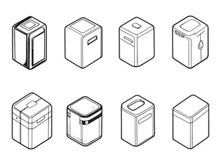Energy Storage Ultra Minimalist 2D Line Art 