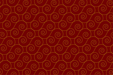 beautiful swirl floral red pattern background