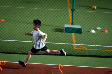 Obraz premium practice running