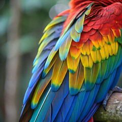 Obraz premium blue and yellow macaw ara