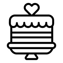 cake Line Icon