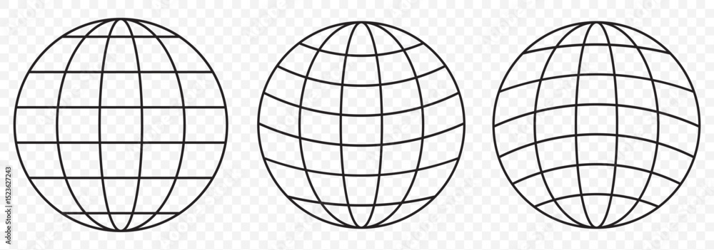 Aufkleber globe vector icon design. globe icon. earth icon set. internet globe icon set, globe icon vector ill