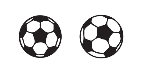 Obraz premium Soccer ball icon. Ball Icon. Football Icon black style,Football or soccer ball flat vector icon