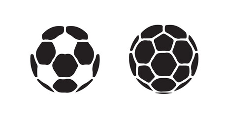 Obraz premium Soccer ball icon. football simple black style, Vector illustration eps10.