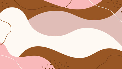 Abstract contemporary organic shapes background.