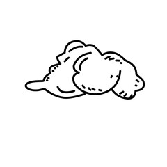 clouds sketch hand drawn doodle