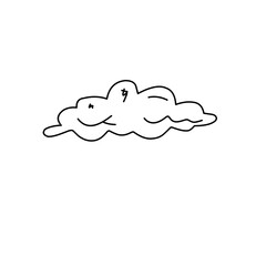 clouds sketch hand drawn doodle