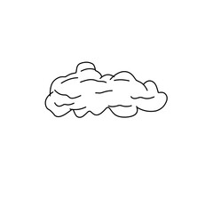 clouds sketch hand drawn doodle