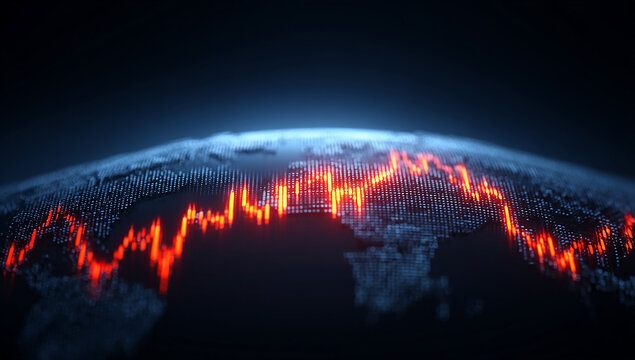 Global Financial Crisis Visualized On Digital Earth Model