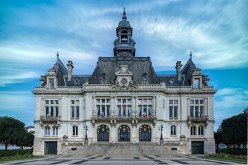 Vichy in France, thermal city, the city hall in the center
