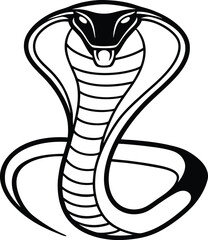 vector illustration of a cartoon snake