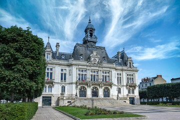 Vichy in France, thermal city, the city hall in the center
