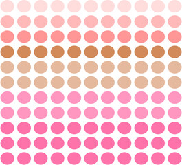 Gradient Polka Dot Pattern in Pink and Brown Tones - Playful Abstract Dotted Background