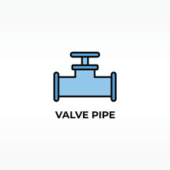 Valve Pipe Vector, Icon Or Logo Sign Isolated Symbol Illustration