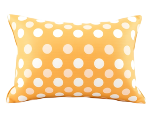 Orange Polka Dot Pillow