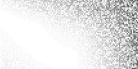 Modern repeating dots gradation simple. Halftone gradient texture. Vanishing polka dot abstract modern