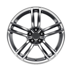 Obraz premium Racing silver car wheel High quality Realistic image