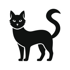 black cat vector illustration