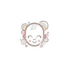 baby logo with bubbles