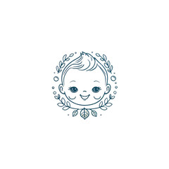 baby logo with bubbles