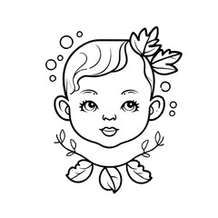 baby logo with bubbles