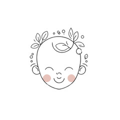 baby logo with bubbles