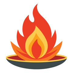 fire icon vector illustration
