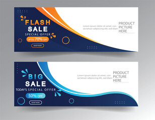 sale banner template design  big sale  flash sale. modern banner design.