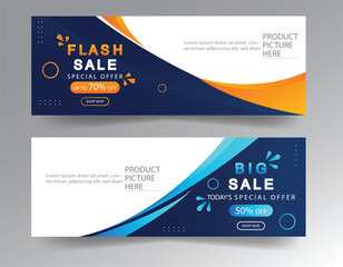 sale banner template design  big sale  flash sale. modern banner design.